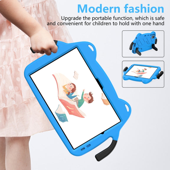 For TCL Tab 11 9466x3 Ice Baby EVA Shockproof Hard PC Tablet Case(Sky Blue+Black)