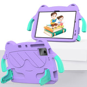 For TCL Tab 11 9466x3 Ice Baby EVA Shockproof Hard PC Tablet Case(Light Purple+Mint Green)