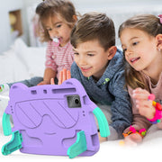 For TCL Tab 11 9466x3 Ice Baby EVA Shockproof Hard PC Tablet Case(Light Purple+Mint Green)