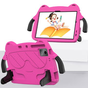 For TCL NxtPader 11 2023 Ice Baby EVA Shockproof Hard PC Tablet Case(Rose Red+Black)