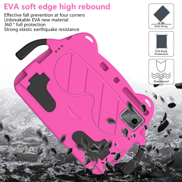 For TCL NxtPader 11 2023 Ice Baby EVA Shockproof Hard PC Tablet Case(Rose Red+Black)