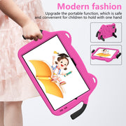 For TCL NxtPader 11 2023 Ice Baby EVA Shockproof Hard PC Tablet Case(Rose Red+Black)