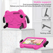 For TCL Tab 8 Gen2 2024 Ice Baby EVA Shockproof Hard PC Tablet Case(Rose Red+Black)