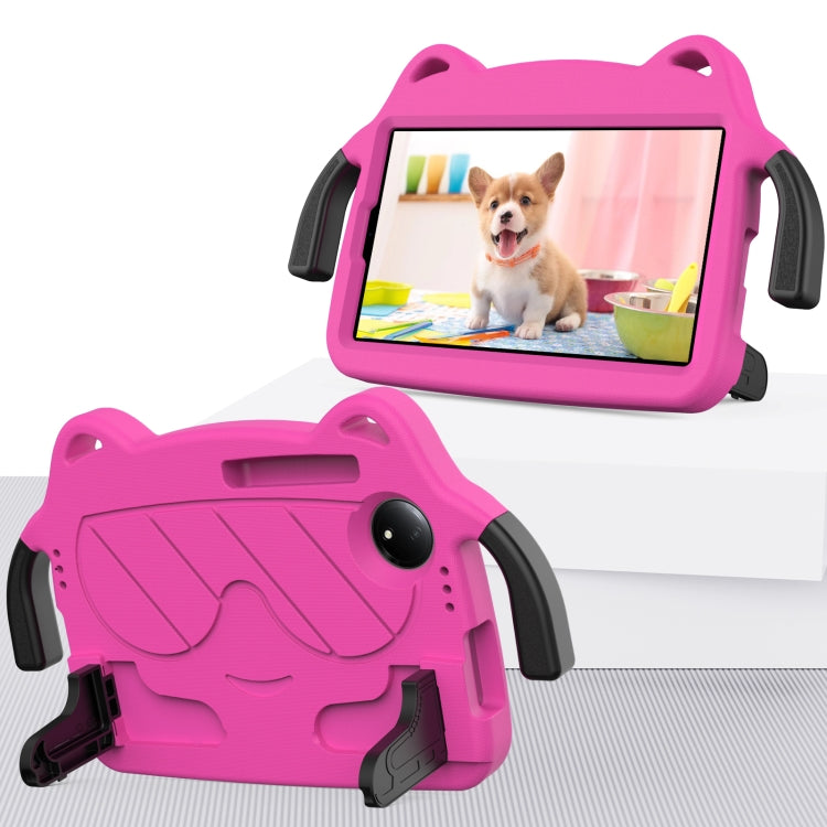 For TCL Tab 8 Gen2 2024 Ice Baby EVA Shockproof Hard PC Tablet Case(Rose Red+Black)