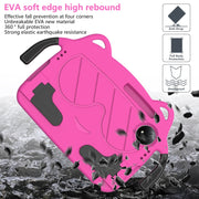 For TCL Tab 8 Gen2 2024 Ice Baby EVA Shockproof Hard PC Tablet Case(Rose Red+Black)
