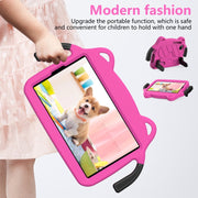 For TCL Tab 8 Gen2 2024 Ice Baby EVA Shockproof Hard PC Tablet Case(Rose Red+Black)
