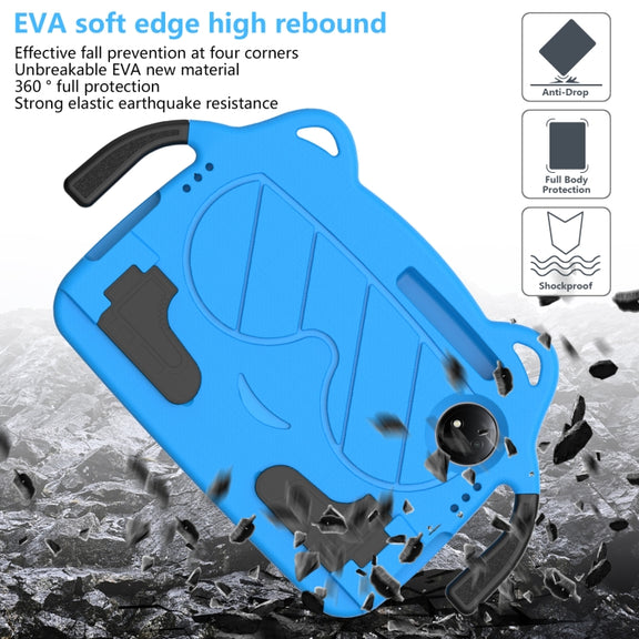For TCL Tab 8 Gen2 2024 Ice Baby EVA Shockproof Hard PC Tablet Case(Sky Blue+Black)