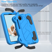 For TCL Tab 8 Gen2 2024 Ice Baby EVA Shockproof Hard PC Tablet Case(Sky Blue+Black)