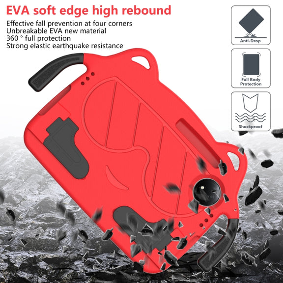 For TCL Tab 8 Gen2 2024 Ice Baby EVA Shockproof Hard PC Tablet Case(Red+Black)