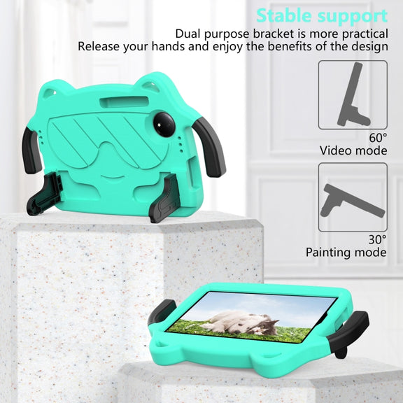 For TCL Tab 8 Gen2 2024 Ice Baby EVA Shockproof Hard PC Tablet Case(Mint Green+Black)