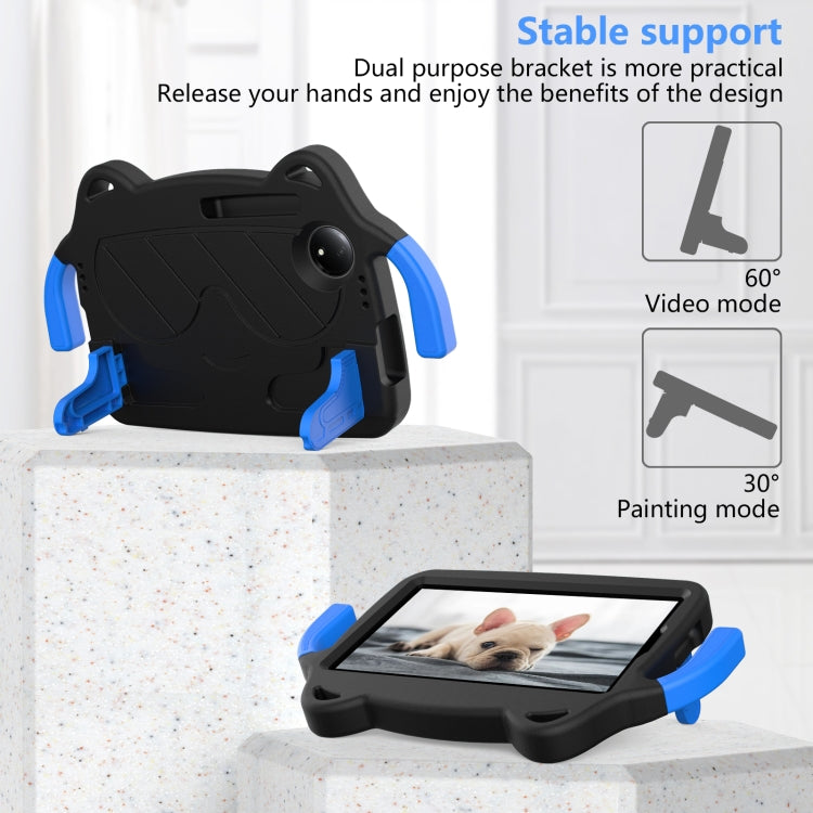 For TCL Tab 8 Gen2 2024 Ice Baby EVA Shockproof Hard PC Tablet Case(Black+Blue)