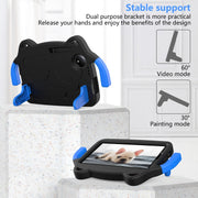 For TCL Tab 8 Gen2 2024 Ice Baby EVA Shockproof Hard PC Tablet Case(Black+Blue)