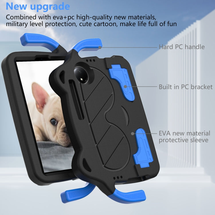 For TCL Tab 8 Gen2 2024 Ice Baby EVA Shockproof Hard PC Tablet Case(Black+Blue)