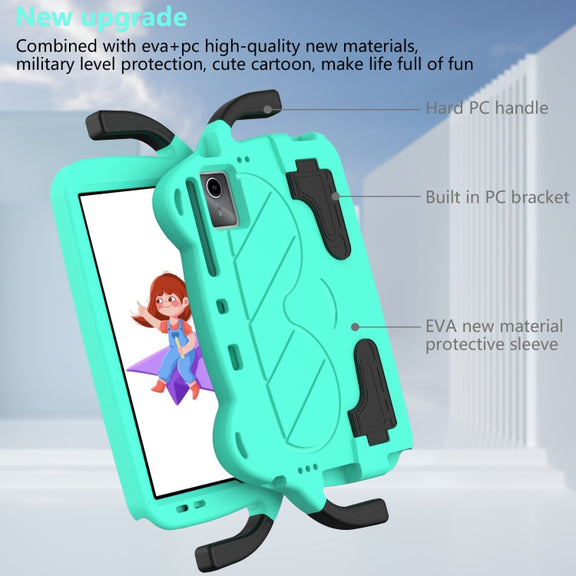 For Onn Tbspg 100110027 2023 Ice Baby EVA Shockproof Hard PC Tablet Case(Mint Green+Black)