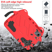 For DOOGEE T30 Pro 11 2023 Ice Baby EVA Shockproof Hard PC Tablet Case(Red+Black)
