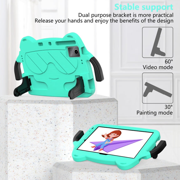 For DOOGEE T30 Pro 11 2023 Ice Baby EVA Shockproof Hard PC Tablet Case(Mint Green+Black)
