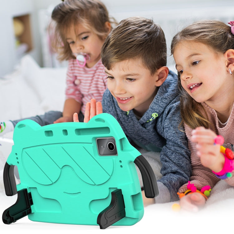 For DOOGEE T30 Pro 11 2023 Ice Baby EVA Shockproof Hard PC Tablet Case(Mint Green+Black)