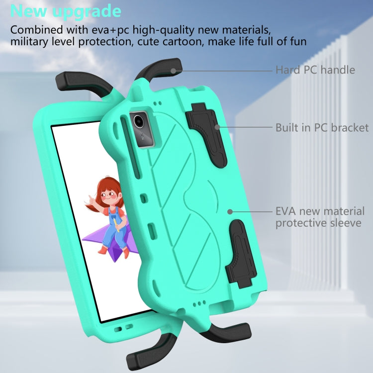 For DOOGEE T30 Pro 11 2023 Ice Baby EVA Shockproof Hard PC Tablet Case(Mint Green+Black)