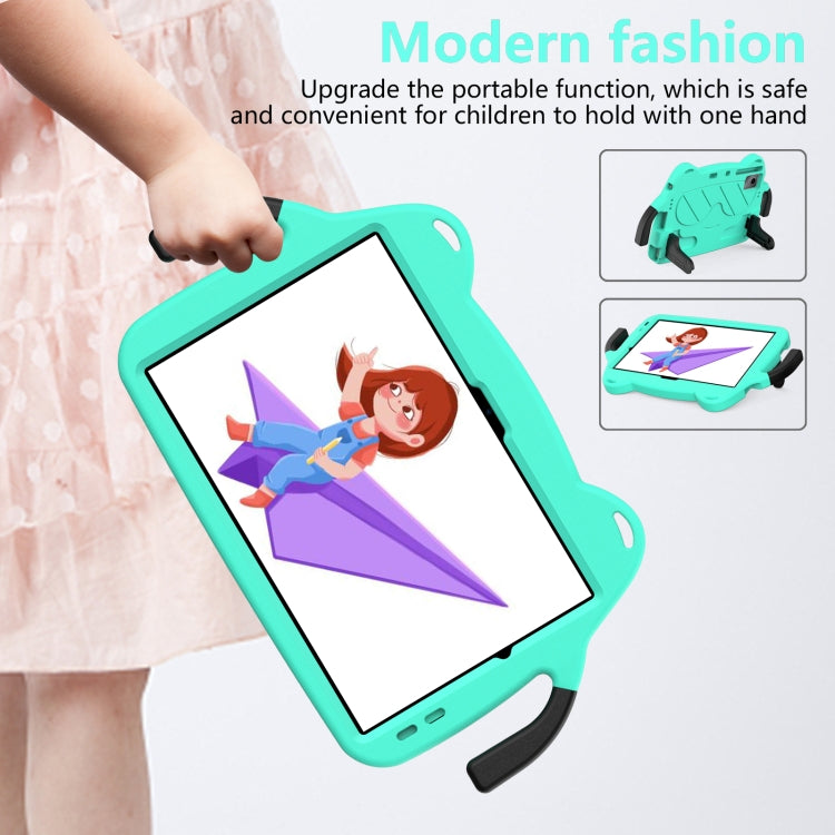 For DOOGEE T30 Pro 11 2023 Ice Baby EVA Shockproof Hard PC Tablet Case(Mint Green+Black)