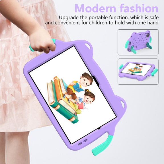 For DOOGEE T30 Pro 11 2023 Ice Baby EVA Shockproof Hard PC Tablet Case(Light Purple+Mint Green)