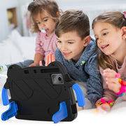 For DOOGEE T30 Pro 11 2023 Ice Baby EVA Shockproof Hard PC Tablet Case(Black+Blue)