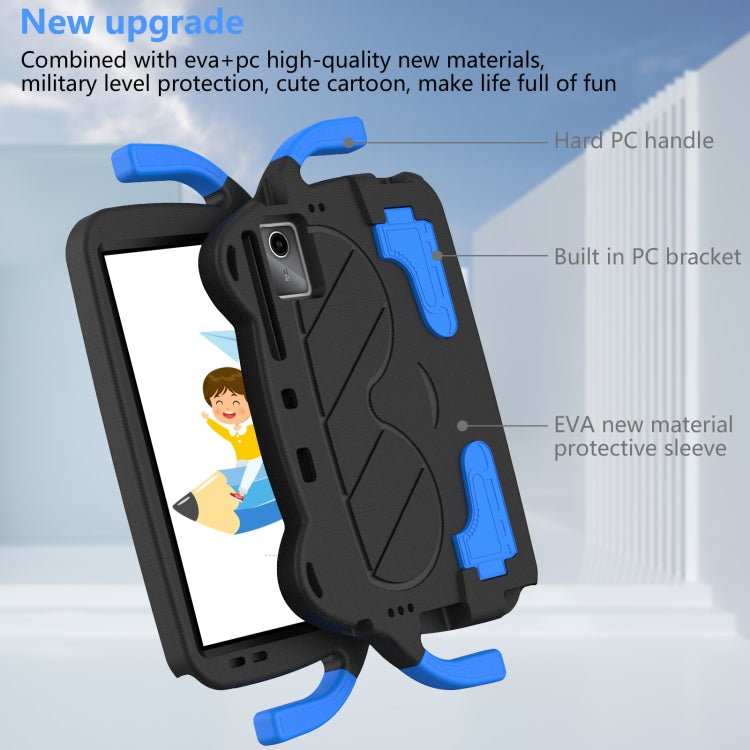 For DOOGEE T30 Pro 11 2023 Ice Baby EVA Shockproof Hard PC Tablet Case(Black+Blue)