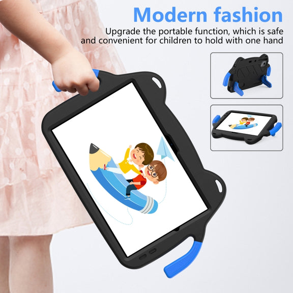 For DOOGEE T30 Pro 11 2023 Ice Baby EVA Shockproof Hard PC Tablet Case(Black+Blue)