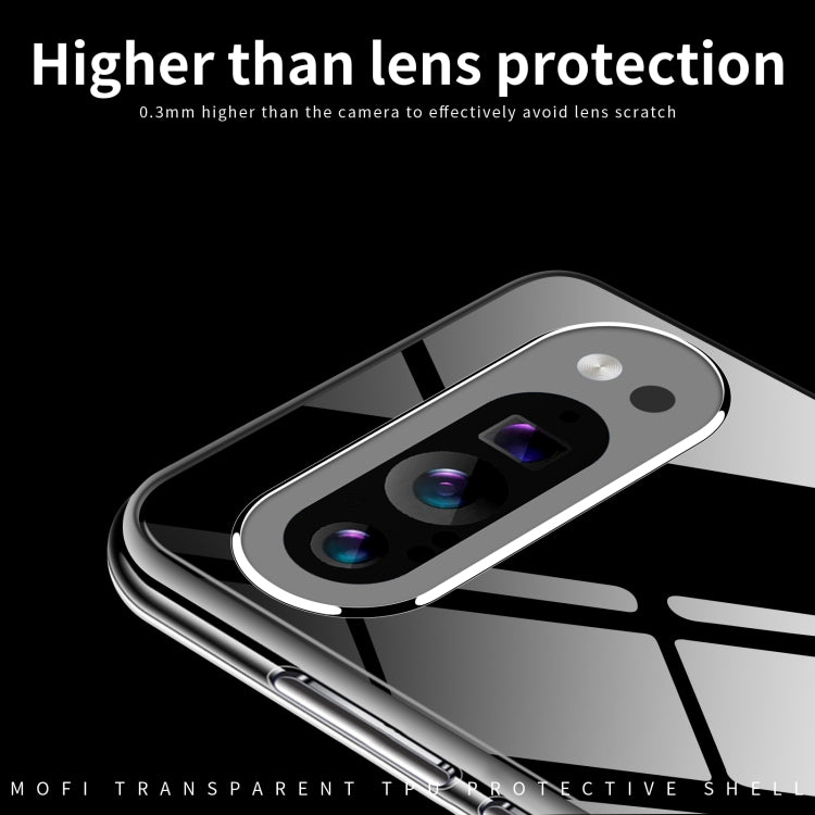 For Google Pixel 9 MOFI Ming Series Transparent Ultra-thin TPU Phone Case(Transparent)
