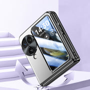 For OPPO Find N3 Flip Electroplated Case-film Integral Hinge Shockproof Phone Case(Black)