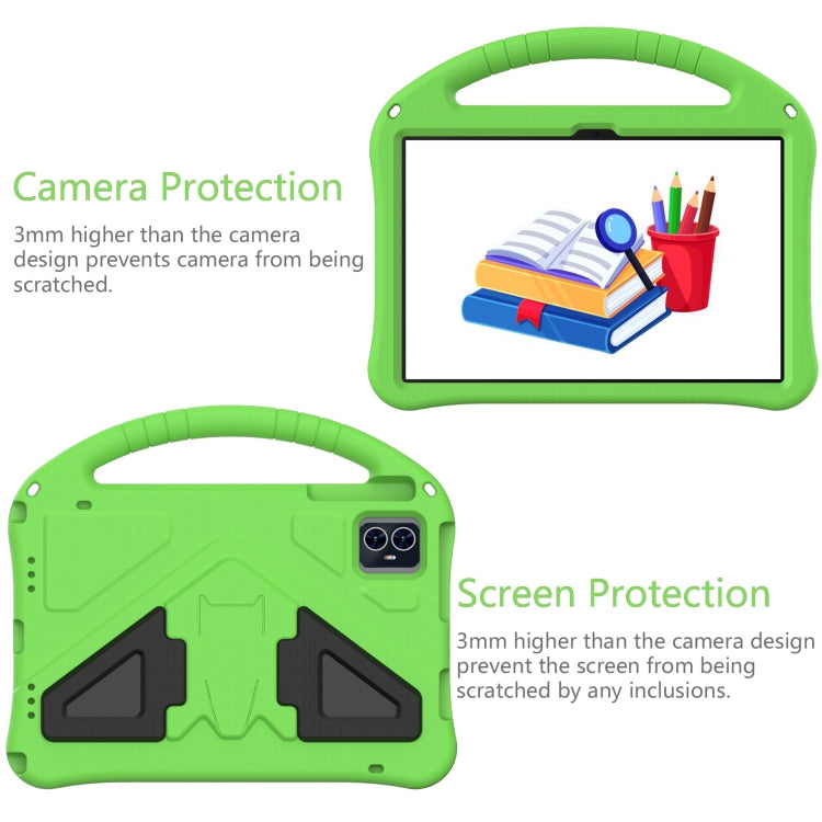 For Teclast M50 HD 10.1 / M50 Pro EVA Shockproof Tablet Case with Holder(Green)