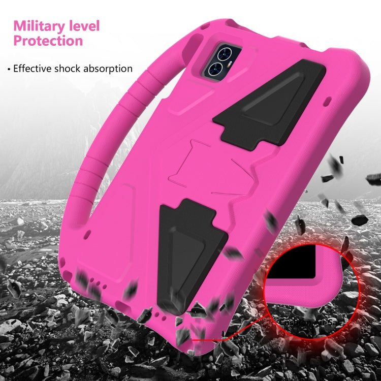 For Teclast M50 HD 10.1 / M50 Pro EVA Shockproof Tablet Case with Holder(Rose Red)