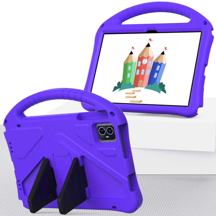 For Blackview Tab 80 10.1 2023 EVA Shockproof Tablet Case with Holder(Purple)