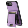 For iPhone 16e Suteni H03 Litchi Leather Card Bag Stand Back Phone Case(Purple) - iPhone 16e Cases by Suteni | Online Shopping South Africa | PMC TechLife | Buy Now Pay Later Mobicred