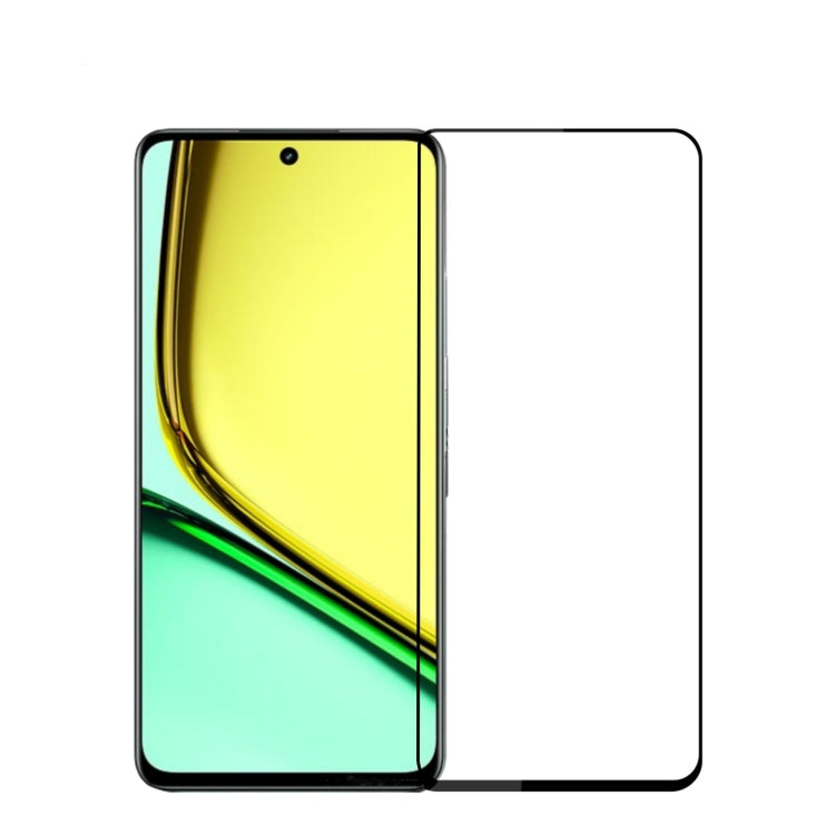 For Realme C67 5G MOFI 9H 2.5D Full Screen Tempered Glass Film(Black)