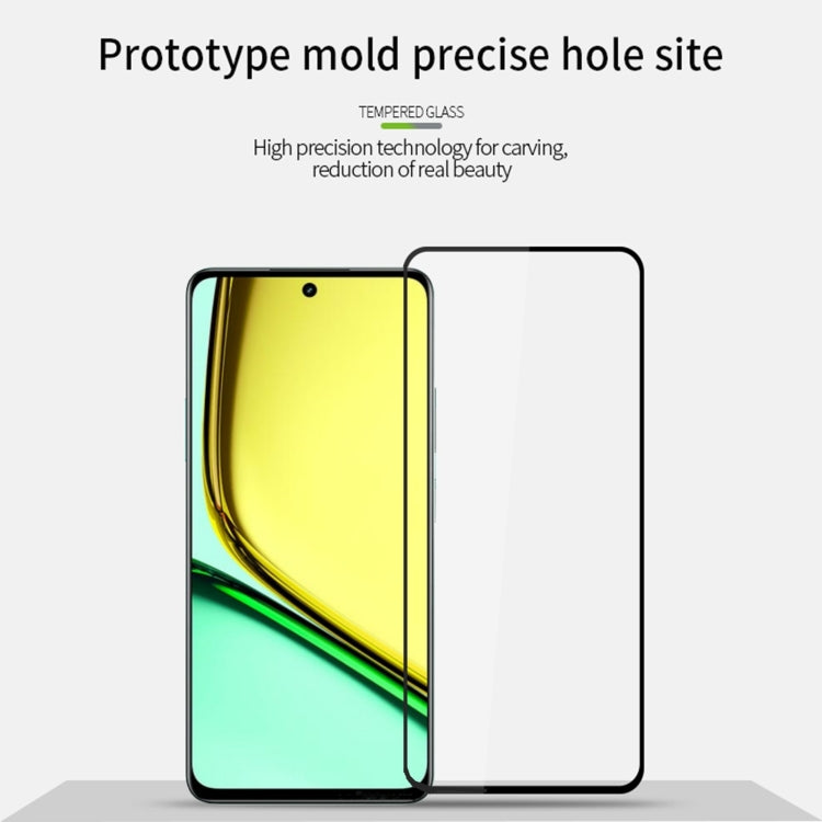 For Realme C67 5G MOFI 9H 2.5D Full Screen Tempered Glass Film(Black)