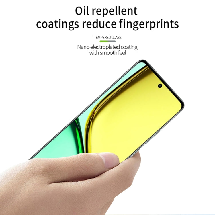 For Realme C67 5G MOFI 9H 2.5D Full Screen Tempered Glass Film(Black)