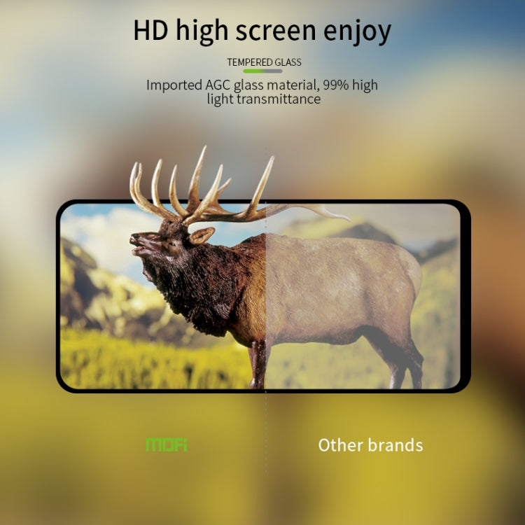 For Realme 12 MOFI 9H 2.5D Full Screen Tempered Glass Film(Black)