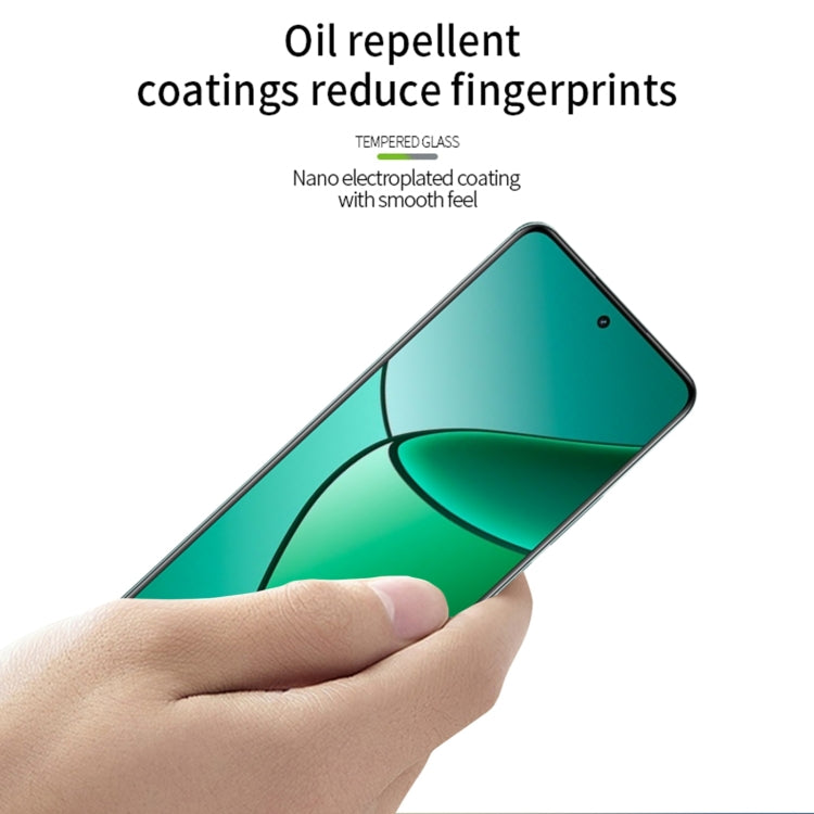 For Realme 12+ MOFI 9H 2.5D Full Screen Tempered Glass Film(Black)