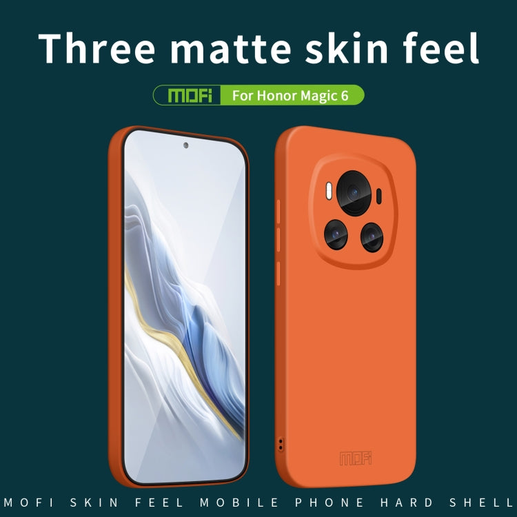 For Honor Magic6 MOFI Qin Series Skin Feel All-inclusive PC Phone Case(Blue)