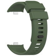 For Redmi Watch 4 Solid Color Silicone Sports Watch Band(Dark Green)