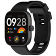 For Redmi Watch 4 Solid Color Silicone Sports Watch Band(Black) - Watch Bands by PMC TechLife | Online Shopping South Africa | PMC TechLife