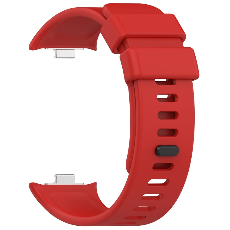 For Redmi Watch 4 Solid Color Silicone Sports Watch Band(Red)