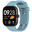 For Redmi Watch 4 Solid Color Silicone Sports Watch Band(Light Blue) - Watch Bands by PMC TechLife | Online Shopping South Africa | PMC TechLife