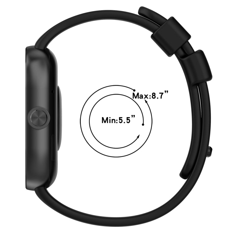 For Redmi Watch 4 Solid Color Silicone Sports Watch Band(Ivory White)