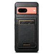 For Google Pixel 7a Suteni H17 Oil Eax Leather Detachable Wallet Phone Case(Black) - Google Cases by Suteni | Online Shopping South Africa | PMC Jewellery | Buy Now Pay Later Mobicred