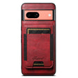 For Google Pixel 7a Suteni H17 Oil Eax Leather Detachable Wallet Phone Case(Red) - Google Cases by Suteni | Online Shopping South Africa | PMC Jewellery | Buy Now Pay Later Mobicred
