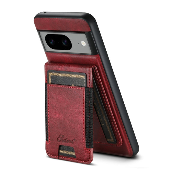 For Google Pixel 7a Suteni H17 Oil Eax Leather Detachable Wallet Phone Case(Red)