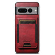 For Google Pixel 7 Pro Suteni H17 Oil Eax Leather Detachable Wallet Phone Case(Red) - Google Cases by Suteni | Online Shopping South Africa | PMC Jewellery | Buy Now Pay Later Mobicred