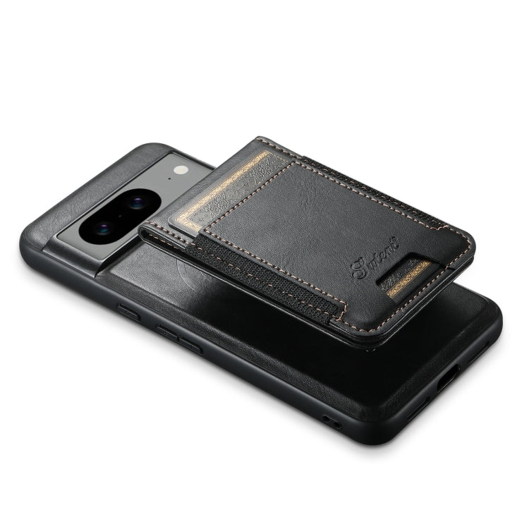 For Google Pixel 6 Pro Suteni H17 Oil Eax Leather Detachable Wallet Phone Case(Black)