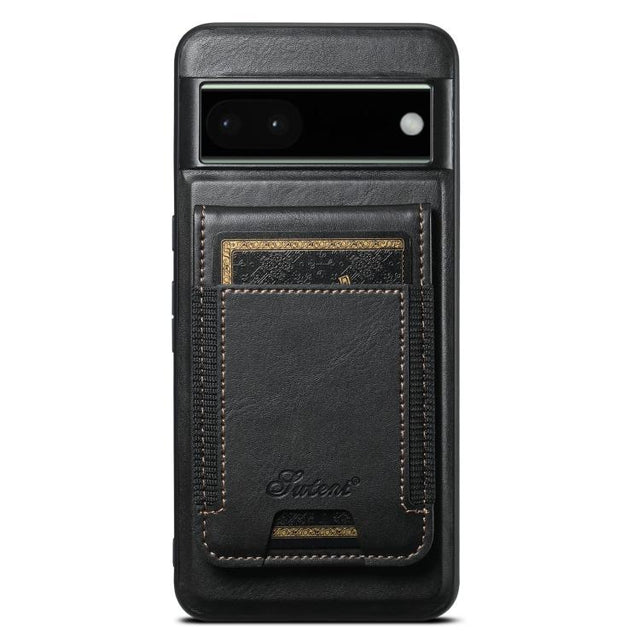 For Google Pixel 6 Pro Suteni H17 Oil Eax Leather Detachable Wallet Phone Case(Black)